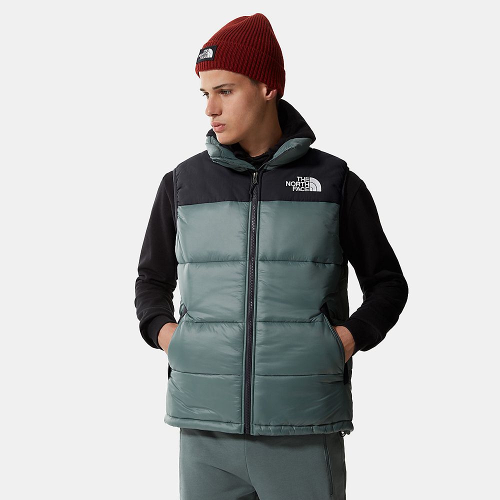 The North Face Puffer Jacket Mens Australia - The North Face Himalayan Insulated Gilet Green (EGU-35